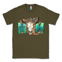 Army Green mom with bull skull Classic Tee - Zillion Design Studio