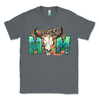 Charcoal Heather mom with bull skull Classic Tee - Zillion Design Studio