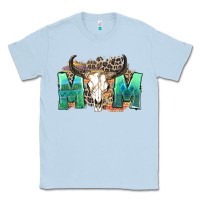 Dusty Blue mom with bull skull Classic Tee - Zillion Design Studio