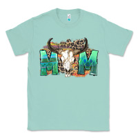 Seafoam mom with bull skull Classic Tee - Zillion Design Studio