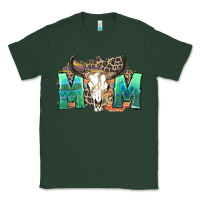 Sports Green mom with bull skull Classic Tee - Zillion Design Studio