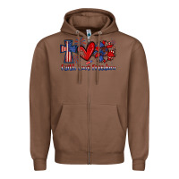 Chestnut faith love freedom Zipper Hoodie - Zillion Design Studio
