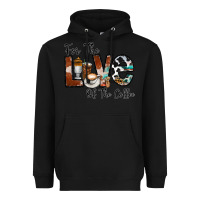 Black for the love of the coffe Heavyweight Hoodie - CowhideDigitalArt