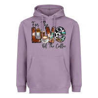 Lavender for the love of the coffe Heavyweight Hoodie - CowhideDigitalArt