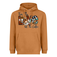 Meerkat for the love of the coffe Heavyweight Hoodie - CowhideDigitalArt