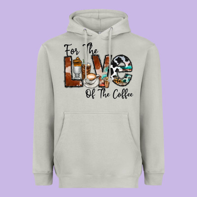 For The Love Of The Coffe Heavyweight Hoodie Designed By Cowhidedigitalart