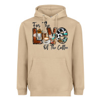 Mushroom for the love of the coffe Heavyweight Hoodie - CowhideDigitalArt