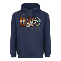 Navy for the love of the coffe Heavyweight Hoodie - CowhideDigitalArt