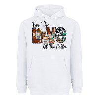 White for the love of the coffe Heavyweight Hoodie - CowhideDigitalArt