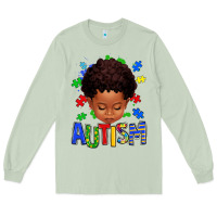 Matcha autism afro kid full face Long Sleeve Tee - texasbilliewilder