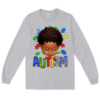 Autism Afro Kid Full Face Long Sleeve Tee | Teevron