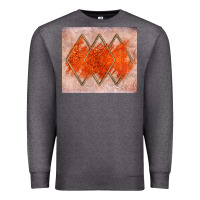 Charcoal Heather orange glitter Premium Sweatshirt - JahusDesignShop