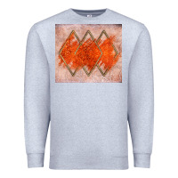 Heather Grey orange glitter Premium Sweatshirt - JahusDesignShop