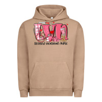 Pigment Burro lvn licensed vocational nurse valentine's day Urban Hoodie - MaliasSmallBusiness