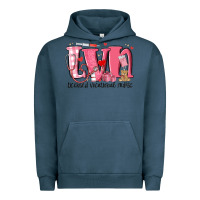 Pigment Midnight Navy lvn licensed vocational nurse valentine's day Urban Hoodie - MaliasSmallBusiness