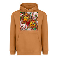 Meerkat christmas pig  tartan with  hay and christmas ligh Heavyweight Hoodie - FaDigitalArtStudio