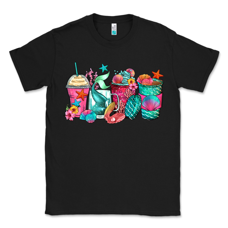 Mermaid Tail Coffee Cups Classic Tee by Zillion Design Studio | Teevron