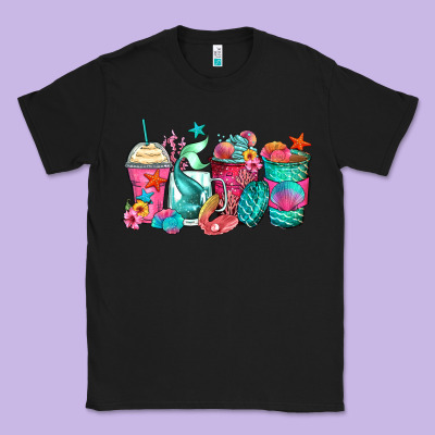 Classic Tee mermaid tail coffee cups