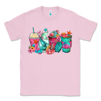 Bubblegum Pink mermaid tail coffee cups Classic Tee - Zillion Design Studio