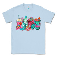 Dusty Blue mermaid tail coffee cups Classic Tee - Zillion Design Studio