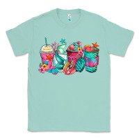 Seafoam mermaid tail coffee cups Classic Tee - Zillion Design Studio