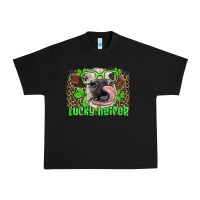 Black lucky heifer with glasses st patricks Urban Heavy Tee - Artiststas