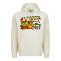Oatmeal Heather Pumpkin spice everything nice Premium Hoodie - NancyCooperArtShop