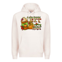 Pale Pink Pumpkin spice everything nice Premium Hoodie - NancyCooperArtShop