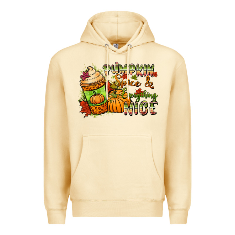 Pumpkin Spice Everything Nice Premium Hoodie by NancyCooperArtShop | Teevron