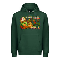 Sports Green Pumpkin spice everything nice Premium Hoodie - NancyCooperArtShop