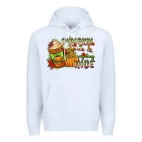 White Pumpkin spice everything nice Premium Hoodie - NancyCooperArtShop