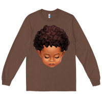 Chestnut cute afro boy Long Sleeve Tee - texasbilliewilder