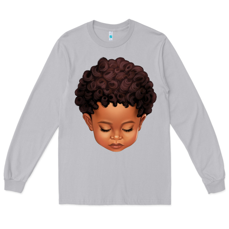 Cute Afro Boy Long Sleeve Tee by texasbilliewilder | Teevron