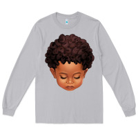 Moon Dust cute afro boy Long Sleeve Tee - texasbilliewilder