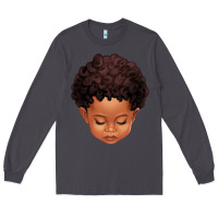 Smoke cute afro boy Long Sleeve Tee - texasbilliewilder
