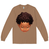 Toasted Coconut cute afro boy Long Sleeve Tee - texasbilliewilder