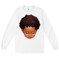White cute afro boy Long Sleeve Tee - texasbilliewilder