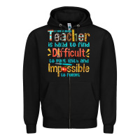 Black a truly great teacher Zipper Hoodie - texasbilliewilder