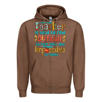 Chestnut a truly great teacher Zipper Hoodie - texasbilliewilder