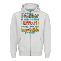Dove Grey a truly great teacher Zipper Hoodie - texasbilliewilder