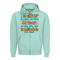 Seafoam a truly great teacher Zipper Hoodie - texasbilliewilder