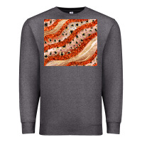 Charcoal Heather orange glitter Premium Sweatshirt - JahusDesignShop