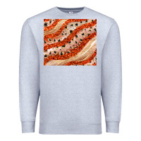Heather Grey orange glitter Premium Sweatshirt - JahusDesignShop