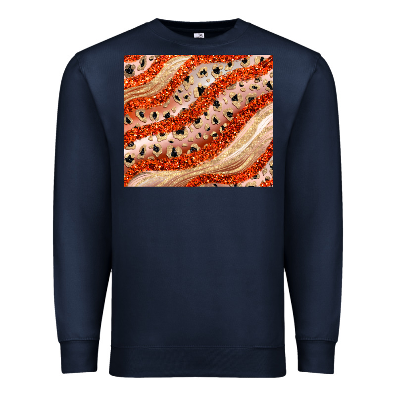 Orange Glitter Premium Sweatshirt by JahusDesignShop | Teevron