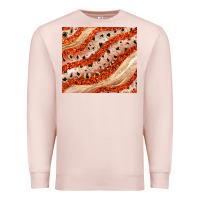 Pale Pink orange glitter Premium Sweatshirt - JahusDesignShop
