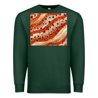 Sports Green orange glitter Premium Sweatshirt - JahusDesignShop