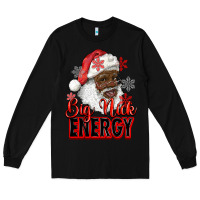 Black big nick energy afro santa Long Sleeve Tee - RanaPortraitStore