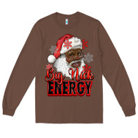 Chestnut big nick energy afro santa Long Sleeve Tee - RanaPortraitStore