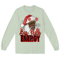 Matcha big nick energy afro santa Long Sleeve Tee - RanaPortraitStore
