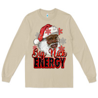 Mushroom big nick energy afro santa Long Sleeve Tee - RanaPortraitStore